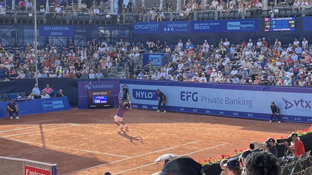Afficheurs Open Suisse de Gstaad : petit écran de score et shotclock